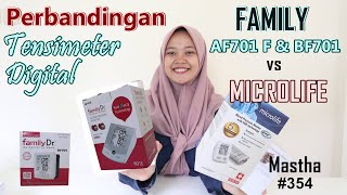 Perbandingan Tensimeter Digital Family AF701 F BF701 dan MICROLIFE [upl. by Ahseinat]