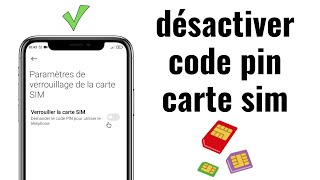 comment désactiver code pin carte sim redmi [upl. by Ermeena]