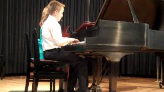 Birthday MarchR SchumannPiano Duet Sam and Janelle at 2013 Rotary Festival [upl. by Major578]