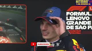 P1 Max Verstappen post race interview  F1 2024 Brazil Grand Prix [upl. by Tye996]