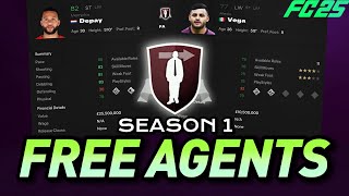 FC 25 BEST FREE AGENTS SEASON 1 [upl. by Eizzo]