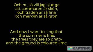 Sommarsången  The summersong English lyrics [upl. by Leikeze272]