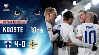 Huuhkajat Highlights 10 min  Suomi–PohjoisIrlanti 4–0  UEFA EURO 2024 karsinnat  17112023 [upl. by Zach]