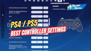 GUIDE des MEILLEURS PARAMÈTRES MANETTE sur FORTNITE PS4PS5 [upl. by Ahsias]