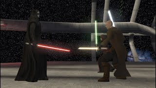 Darth Nihilus and The Exile BATTLE KotOR II [upl. by Nyllek]