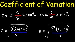 Standard Deviation and Coefficient of Variation [upl. by Anitsud]