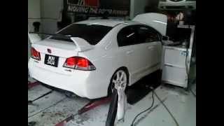 Honda Civic TypeR FD2R Js Racing 70RR dyno test [upl. by Valerle]