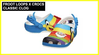 Froot Loops x Crocs Classic Clog Detail amp More हिंदी  crocs unboxing video [upl. by Noryb]