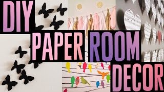 10 DIY Paper Room Decor Ideas [upl. by Drusie]