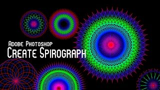 Create Spirograph in Photoshop [upl. by Atteuqehs]