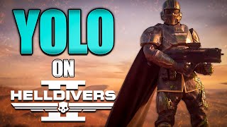 HELLDIVER gets PROMOTED  YOLO on HELLDIVERS 2 [upl. by Greeson770]