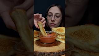 EATING GRILLED CHEESE SANDWICHES WITH CREAMY TOMATO SOUP  ASMR  CALM amp RELAXED  WITHOUT TALKING [upl. by Roydd348]