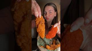 WINGSTOP ASMR 💚💚💚 wingstop wingstopranch crunchymukbang foodasmr [upl. by Clovis496]