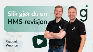 Promo Slik gjør du en HMSrevisjon  Gratis webinar [upl. by Teferi]