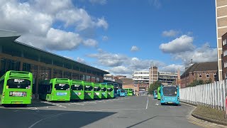 Buses at Leicester Haymarket Bus Station September 2024 [upl. by Calypso]