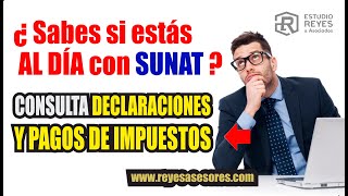 🚨 ¡REVISA tus PAGOS en SUNAT 🔴𝐂𝐨𝐧𝐬𝐮𝐥𝐭𝐚 𝐝𝐞𝐜𝐥𝐚𝐫𝐚𝐜𝐢𝐨𝐧𝐞𝐬 𝐲 𝐩𝐚𝐠𝐨𝐬 2024 [upl. by Llohcin]