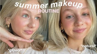 my summer makeup routine GLOWY  NATURAL [upl. by Eram469]