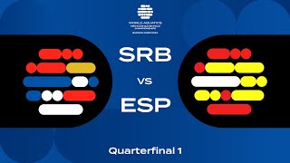 QuarterFinal 1  Serbia vs Spain  World Aquatics Mens U18 Water Polo Championships 2024 [upl. by Ahsien]