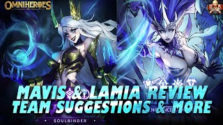 Omniheroes  Lamia amp Mavis Initial Review Must have units or skippable Team suggestions for both [upl. by Ettennaej]