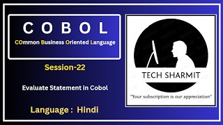 Evaluate Statement in COBOL Session22  Master Conditional Logic in COBOL  Tech Sharmit [upl. by Kingsly]