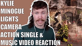 KYLIE MINOGUE  LIGHTS CAMERA ACTION SINGLE amp MUSIC VIDEO REACTION [upl. by Nylakcaj67]