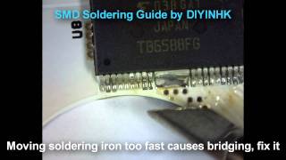 DDC PCB SMT SMD Hand Soldering Guide 0402 0603 [upl. by Anawt796]