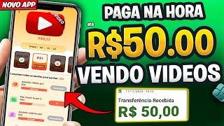 APP para GANHAR DINHEIRO no PIX ASSISTINDO VIDEOS🤑 Pagou R50 em Minutos✅ App Pagando na Hora [upl. by Waylon645]