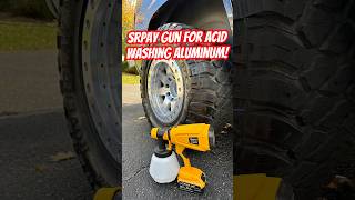 How to Clean Aluminum Truck Rims Fast with a Paint Sprayer and Acid Wash [upl. by Belva908]