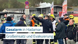 Großeinsatz und Evakuierung nach Gasaustritt in Hadamar [upl. by Wahl]