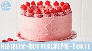 HimbeerButtercremeTorte – die musst du unbedingt probieren – sooo fruchtig 💗 🤗  Einfach Backen [upl. by Nithsa]