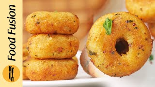 Mini Aloo Sooji Donut Potato Snacks Recipe by Food Fusion [upl. by Perrie]