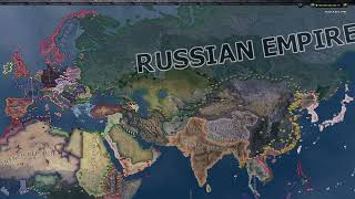 Kaiserreich update to 114 Hoi4 Timelapse [upl. by Gebelein790]