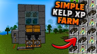 Simple 121 Kelp XP Farm in Minecraft Bedrock MCPEXboxPSSwitchPC [upl. by Yenahpets]