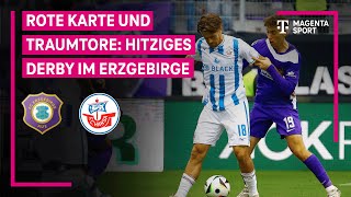 FC Erzgebirge Aue  FC Hansa Rostock Highlights mit LiveKommentar  3 Liga  MAGENTA SPORT [upl. by Shull]