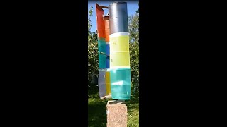 Fabriquer une éolienne verticale maison DIY VERTICAL WIND TURBINE [upl. by Neirbo]