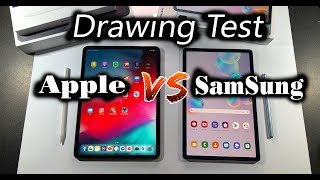 IPAD pro VS Galaxy Tab S6  Which tablet is best for artists   Drawing Test [upl. by Nirahs910]