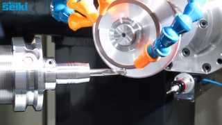 CNJ2 Ultra precision Ball end mill regrinding  CNJ2 超高精度ボールエンドミル再研削 [upl. by Anawik]