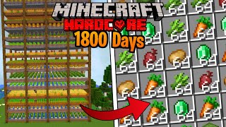 I Survived 1800 Days in HARDCORE Minecraft OP Automatic Farms [upl. by Massarelli]