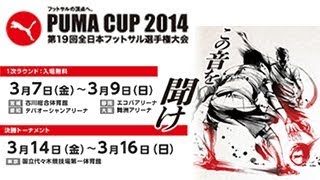 プロモーション映像｜PUMA CUP 2014 第19回全日本フットサル選手権大会 [upl. by Leizahaj]