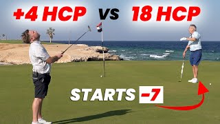 18 Handicaper Takes on YouTubes Best Golfer [upl. by Ahsuas]