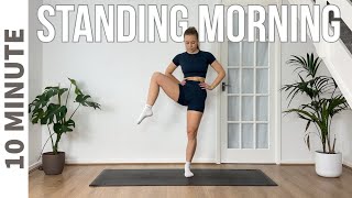 10 MIN MORNING WORKOUT  ALL STANDING Gentle Exercises [upl. by Lilias373]