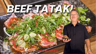 Hoe maak je Japanse Beef Tataki voorgerecht met rund of tonijn recept [upl. by Bodrogi]