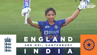 Kaur Stars With Unbeaten 143  Highlights  England v India  2nd Womens Royal London ODI 2022 [upl. by Politi]