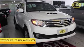 JBS Veículos  HILUX SW4 30 SRV 4X4 16V TURBO INTERCOOLER DIESEL 4P AUTOMÁTICO 2015 VENDIDO [upl. by Trub]