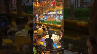 Thailands Unique Restaurant Dining Over Water Surrounded by Fish [upl. by Vassaux936]