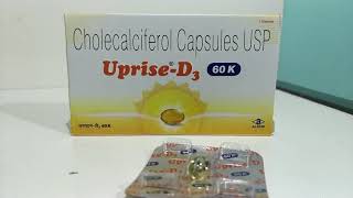 Uprise D3 60k capsule vitamin D3 60k hindi me [upl. by Cher]