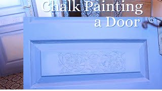 How to Paint a Door with Chalk Paint DIY Home Improvement [upl. by Almira]