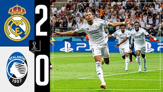 HIGHLIGHTS  Real Madrid 20 Atalanta  UEFA Super Cup 2024 [upl. by Kcod]