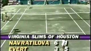 Chris Evert d Martina Navratilova  1987 Houston final [upl. by Rodama]