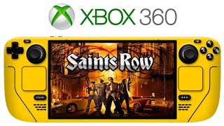 Saints Row Steam Deck  Xbox 360 Emulation Steam Deck [upl. by Dressler445]